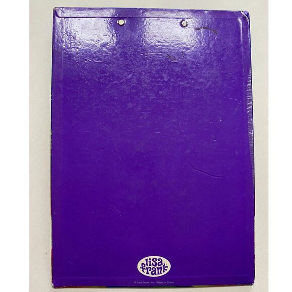 Lisa Frank Clipboard Early 2000s Design Girl in Space Sitting on Earth - Picture 2 of 3